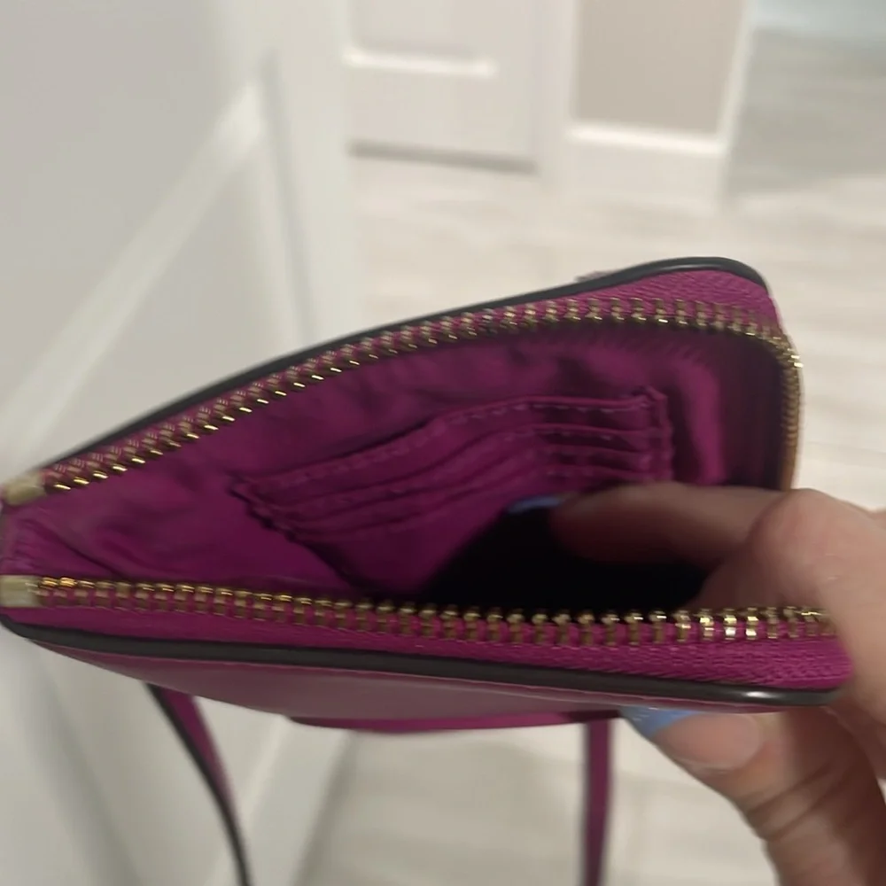 Tory Burch Fuchsia Crossbody Phone Bag